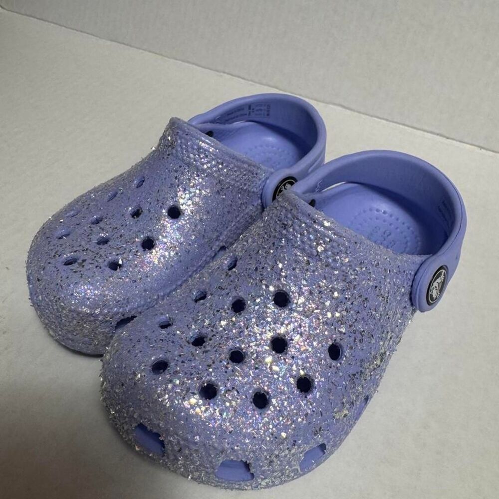 Crocs Women's Purple and Blue Clogs - Picture 2 of 7